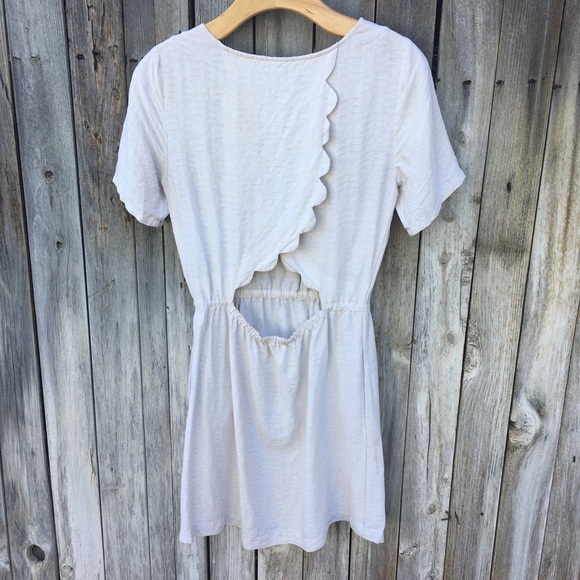 Madewell Scenic View Mini Dress Silk Cream S - Picture 8 of 12